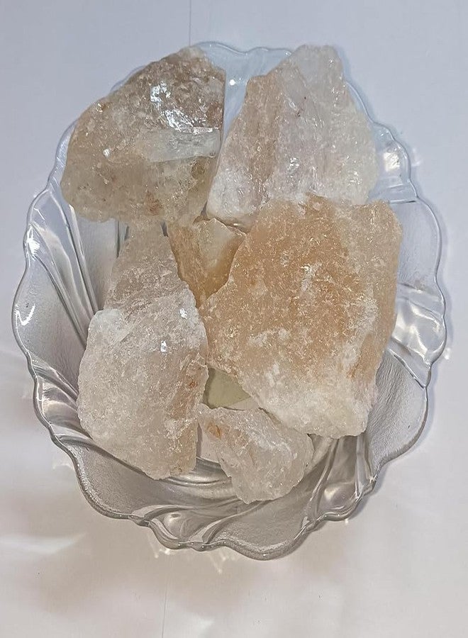 Ikka Pure Pik Alum Stone, Fitkari Stone | Phitkari, White Crystal Stones, Fitkari For Skin Tightening And Glowing Skin,Vastu,Shaving,Teeth,Water Purification 400G - Image 1
